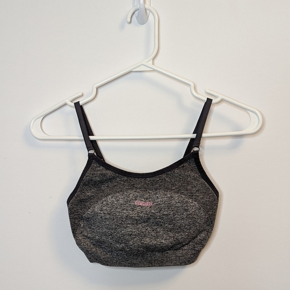 GYMSHARK Small Flex Strappy Sports Bra in Gray - Picture 1 of 3